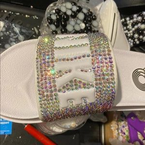 Custom Nike Slides Swarovski 6